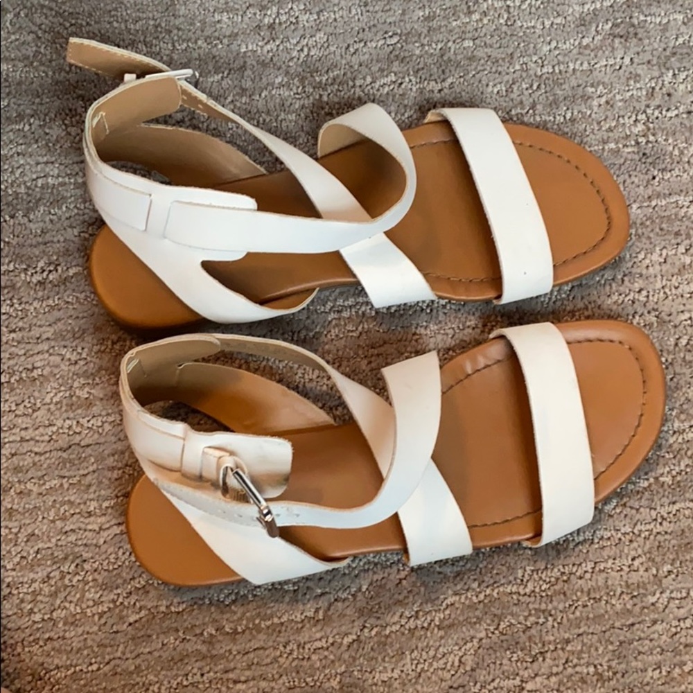 Franco Sarto White Sandals